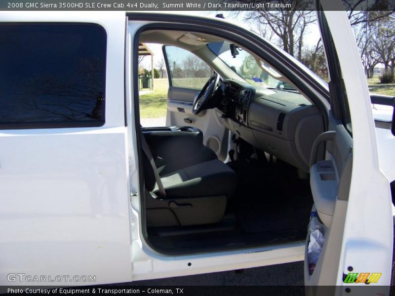 Summit White / Dark Titanium/Light Titanium 2008 GMC Sierra 3500HD SLE Crew Cab 4x4 Dually