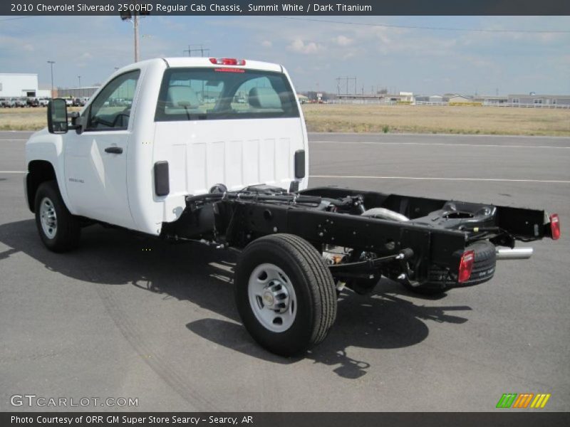 Summit White / Dark Titanium 2010 Chevrolet Silverado 2500HD Regular Cab Chassis