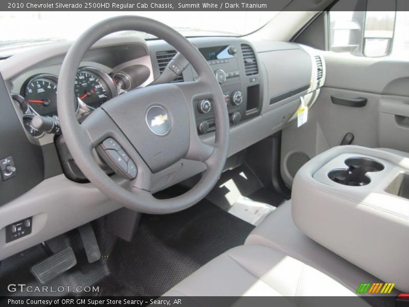 Summit White / Dark Titanium 2010 Chevrolet Silverado 2500HD Regular Cab Chassis