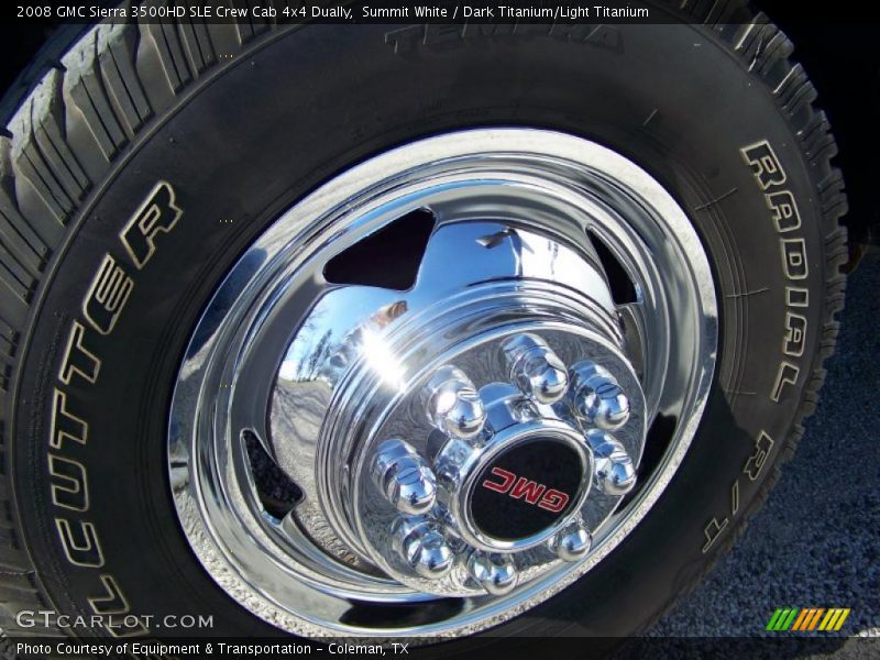 Summit White / Dark Titanium/Light Titanium 2008 GMC Sierra 3500HD SLE Crew Cab 4x4 Dually