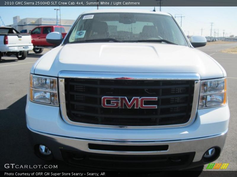 Summit White / Light Cashmere 2010 GMC Sierra 2500HD SLT Crew Cab 4x4
