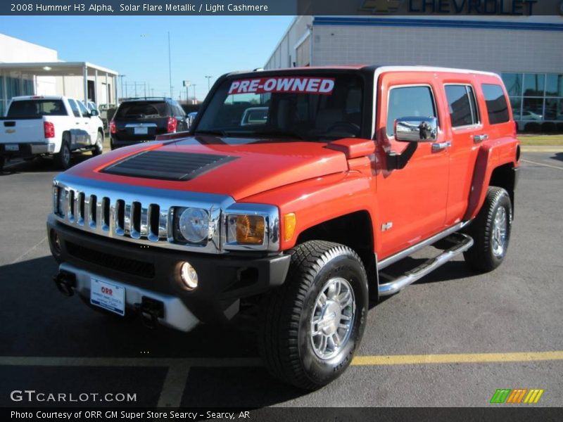 Solar Flare Metallic / Light Cashmere 2008 Hummer H3 Alpha