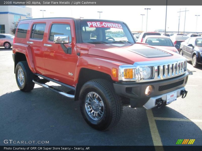 Solar Flare Metallic / Light Cashmere 2008 Hummer H3 Alpha