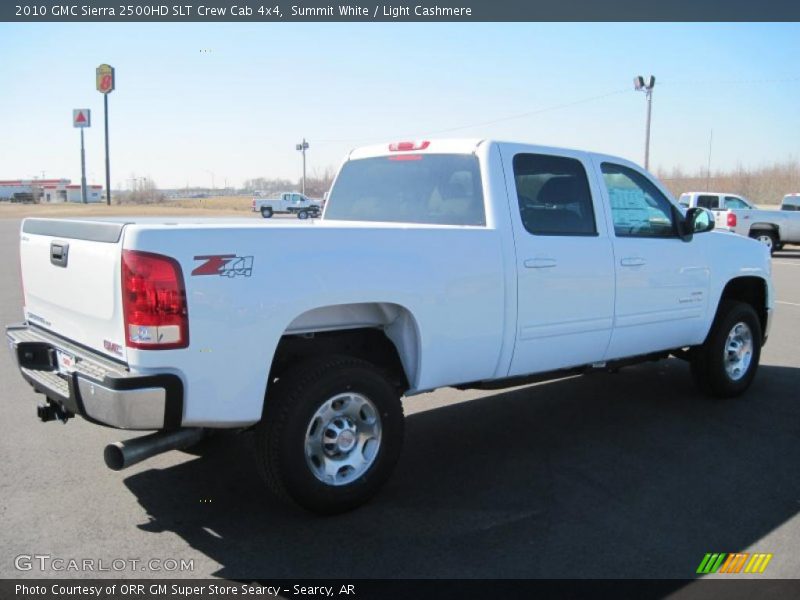 Summit White / Light Cashmere 2010 GMC Sierra 2500HD SLT Crew Cab 4x4