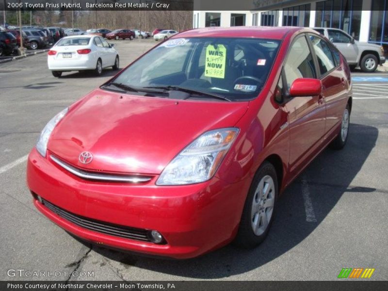 Barcelona Red Metallic / Gray 2006 Toyota Prius Hybrid