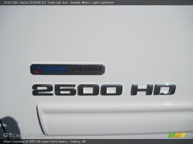 Summit White / Light Cashmere 2010 GMC Sierra 2500HD SLT Crew Cab 4x4