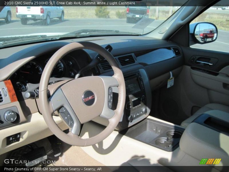 Summit White / Light Cashmere 2010 GMC Sierra 2500HD SLT Crew Cab 4x4