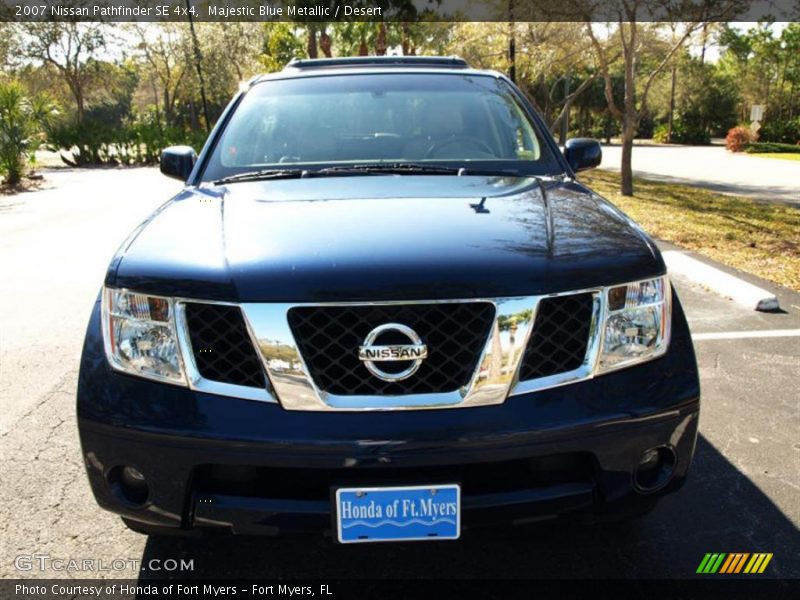 Majestic Blue Metallic / Desert 2007 Nissan Pathfinder SE 4x4