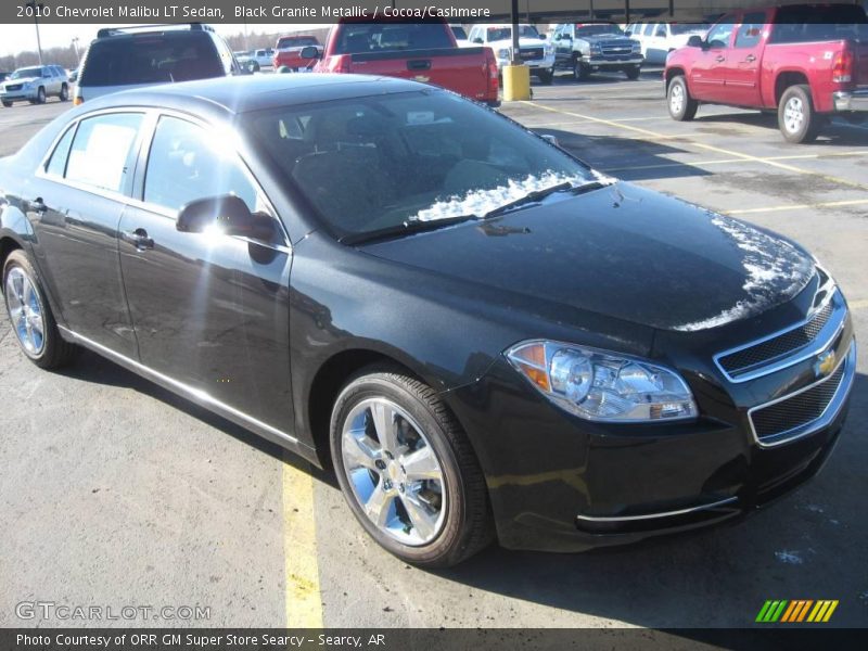 Black Granite Metallic / Cocoa/Cashmere 2010 Chevrolet Malibu LT Sedan