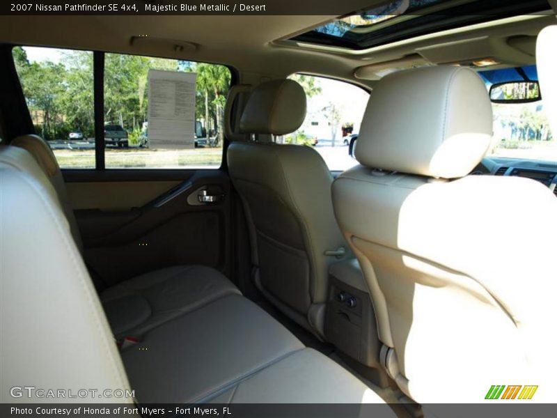 Majestic Blue Metallic / Desert 2007 Nissan Pathfinder SE 4x4