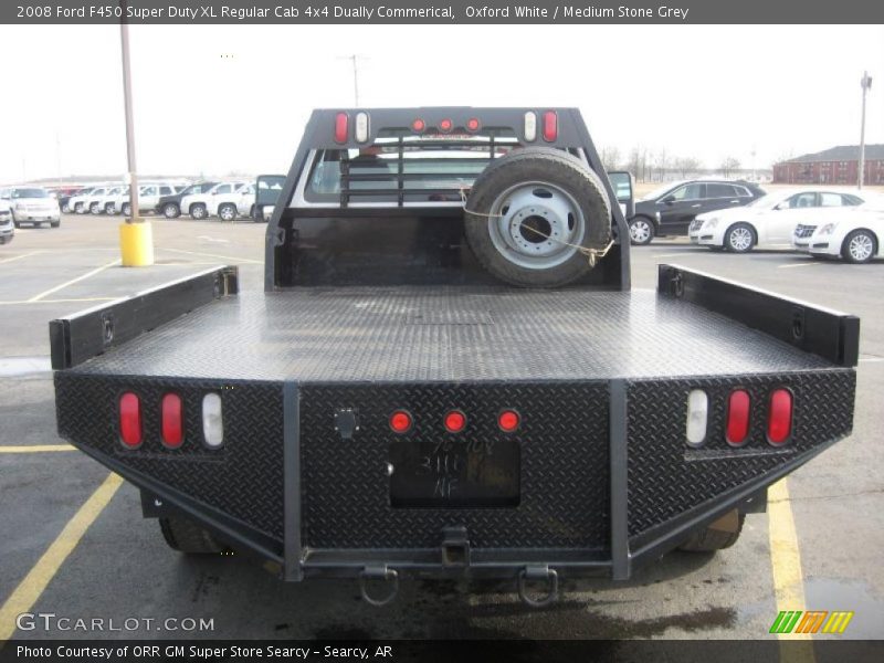 Oxford White / Medium Stone Grey 2008 Ford F450 Super Duty XL Regular Cab 4x4 Dually Commerical