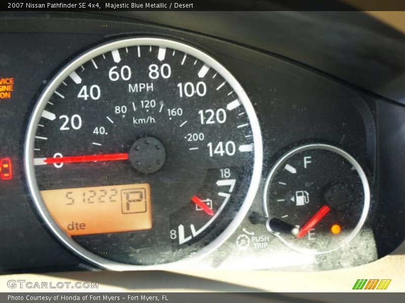 Majestic Blue Metallic / Desert 2007 Nissan Pathfinder SE 4x4
