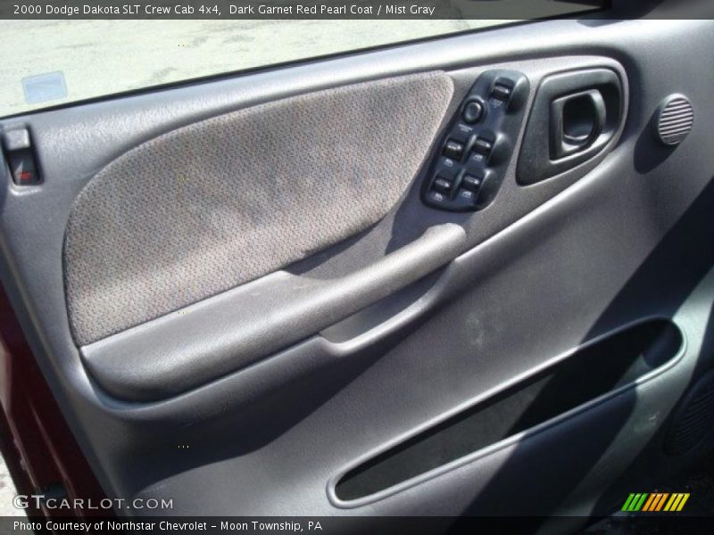 Dark Garnet Red Pearl Coat / Mist Gray 2000 Dodge Dakota SLT Crew Cab 4x4