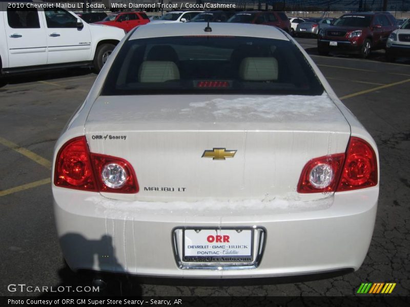 White Diamond Tricoat / Cocoa/Cashmere 2010 Chevrolet Malibu LT Sedan