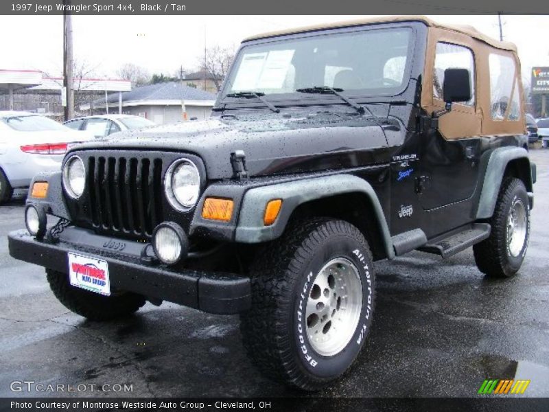 Black / Tan 1997 Jeep Wrangler Sport 4x4