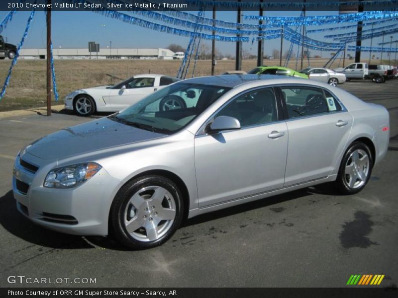 Silver Ice Metallic / Titanium 2010 Chevrolet Malibu LT Sedan