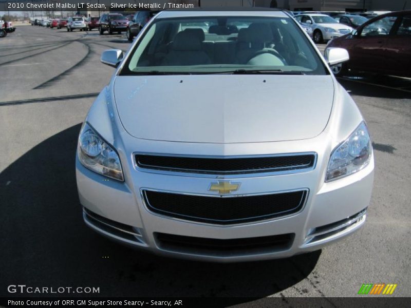 Silver Ice Metallic / Titanium 2010 Chevrolet Malibu LT Sedan