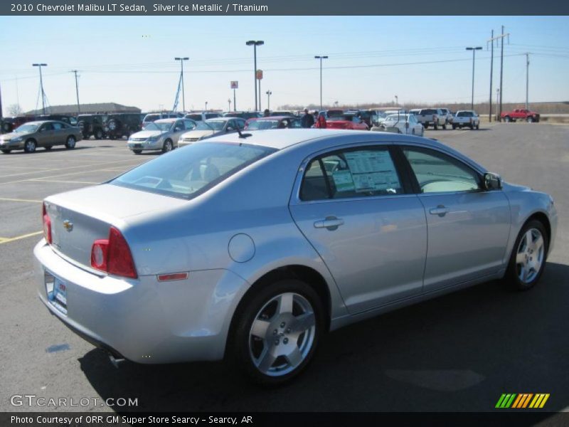 Silver Ice Metallic / Titanium 2010 Chevrolet Malibu LT Sedan