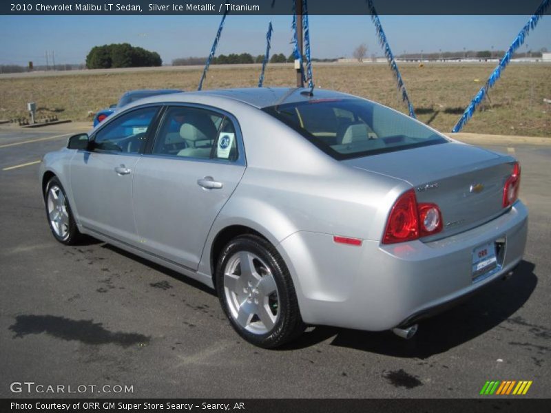 Silver Ice Metallic / Titanium 2010 Chevrolet Malibu LT Sedan