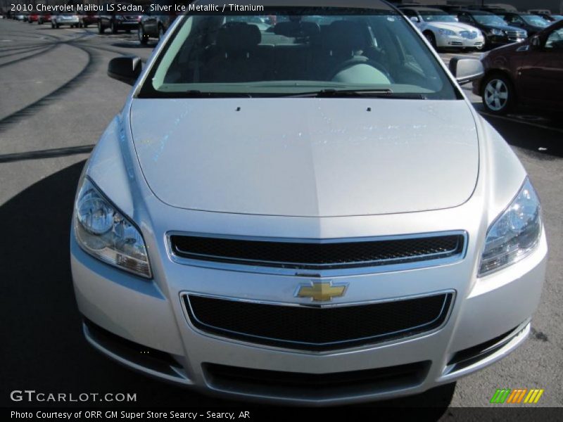 Silver Ice Metallic / Titanium 2010 Chevrolet Malibu LS Sedan
