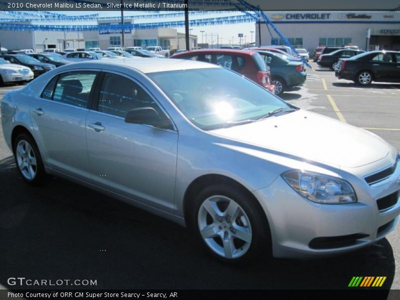 Silver Ice Metallic / Titanium 2010 Chevrolet Malibu LS Sedan