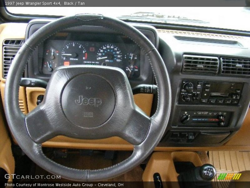 Black / Tan 1997 Jeep Wrangler Sport 4x4