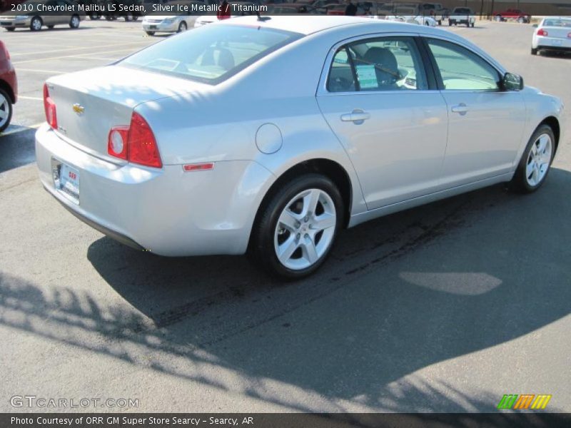 Silver Ice Metallic / Titanium 2010 Chevrolet Malibu LS Sedan