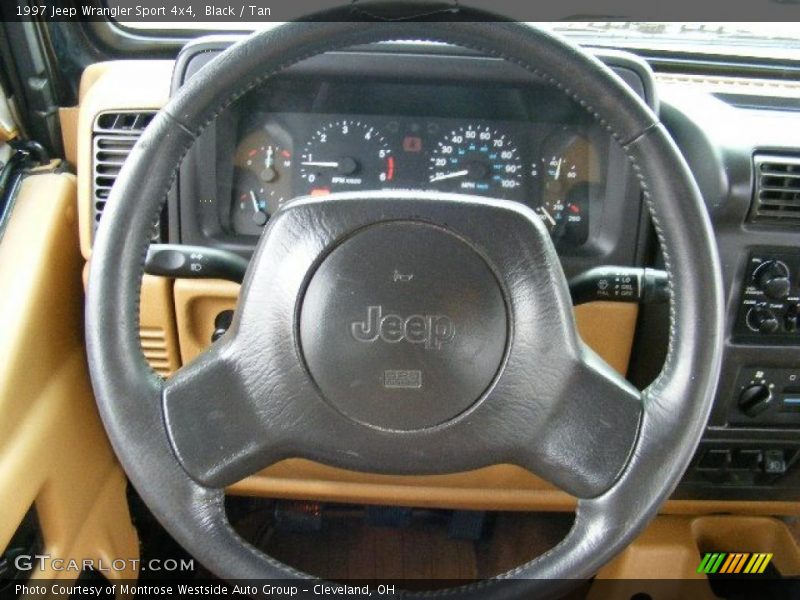 Black / Tan 1997 Jeep Wrangler Sport 4x4