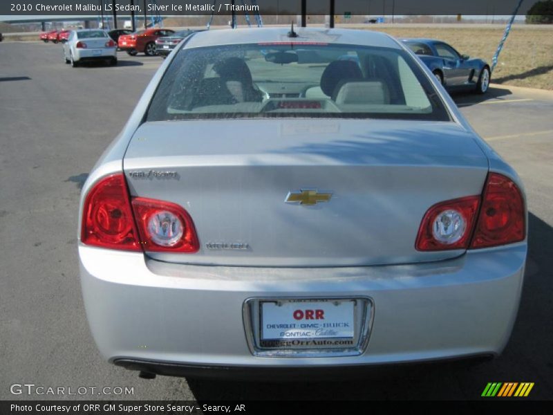 Silver Ice Metallic / Titanium 2010 Chevrolet Malibu LS Sedan