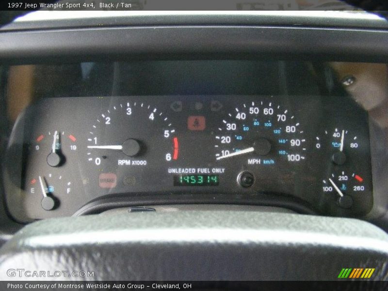 Black / Tan 1997 Jeep Wrangler Sport 4x4