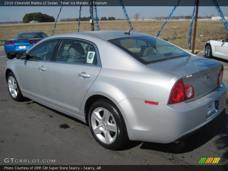 Silver Ice Metallic / Titanium 2010 Chevrolet Malibu LS Sedan