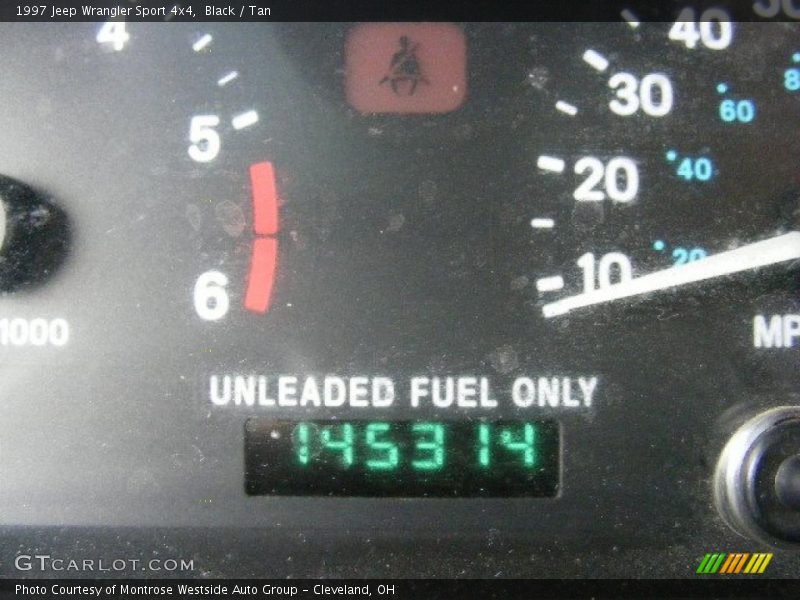 Black / Tan 1997 Jeep Wrangler Sport 4x4