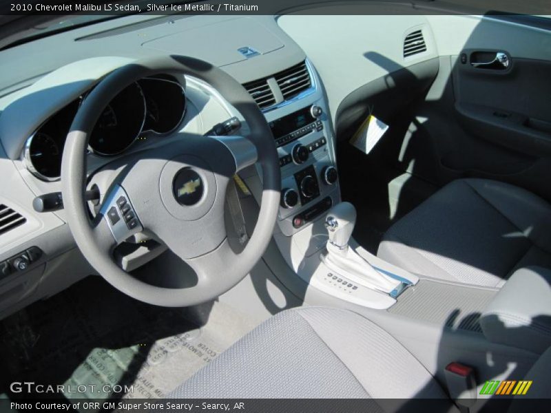 Silver Ice Metallic / Titanium 2010 Chevrolet Malibu LS Sedan