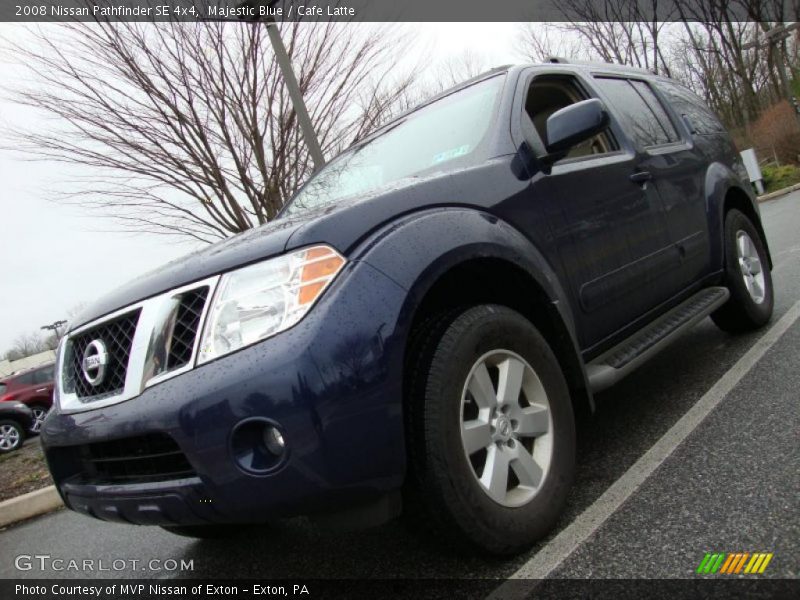Majestic Blue / Cafe Latte 2008 Nissan Pathfinder SE 4x4