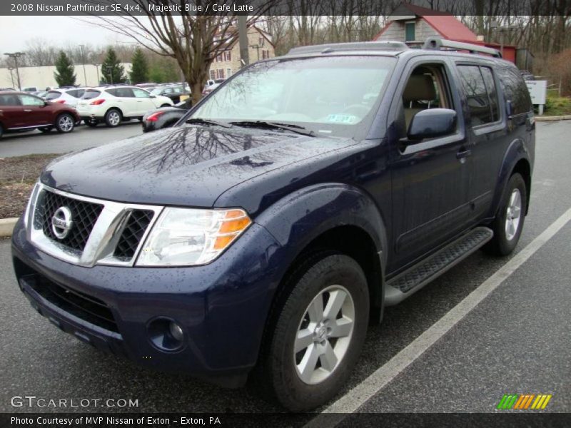 Majestic Blue / Cafe Latte 2008 Nissan Pathfinder SE 4x4
