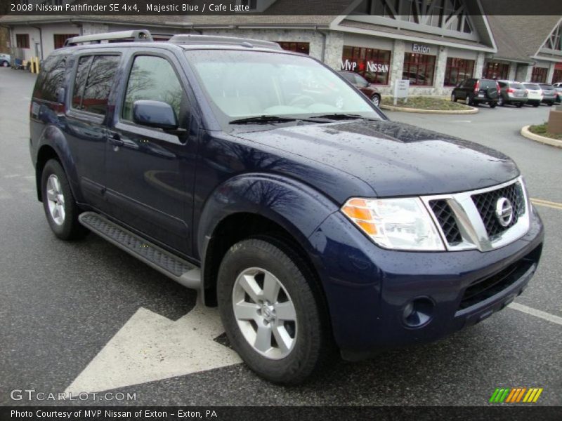 Majestic Blue / Cafe Latte 2008 Nissan Pathfinder SE 4x4