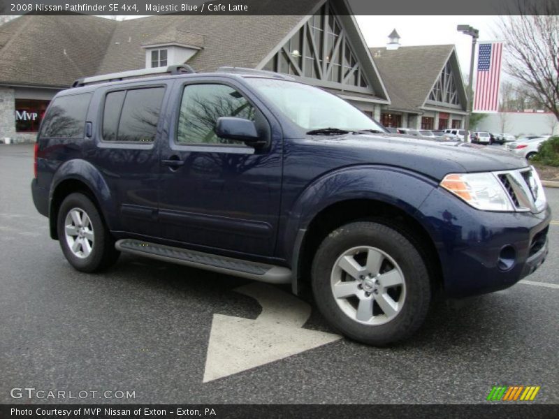 Majestic Blue / Cafe Latte 2008 Nissan Pathfinder SE 4x4