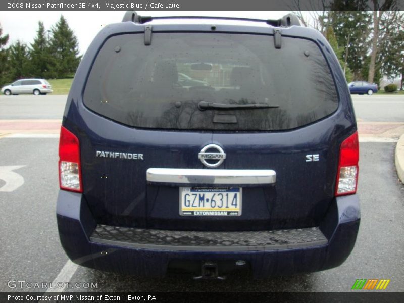 Majestic Blue / Cafe Latte 2008 Nissan Pathfinder SE 4x4