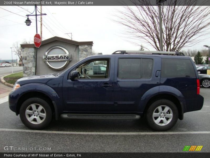 Majestic Blue / Cafe Latte 2008 Nissan Pathfinder SE 4x4