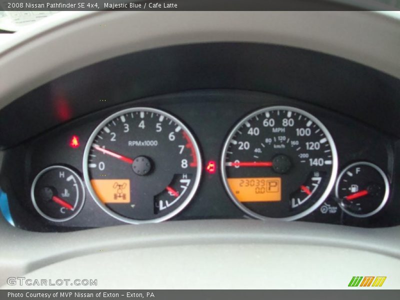Majestic Blue / Cafe Latte 2008 Nissan Pathfinder SE 4x4