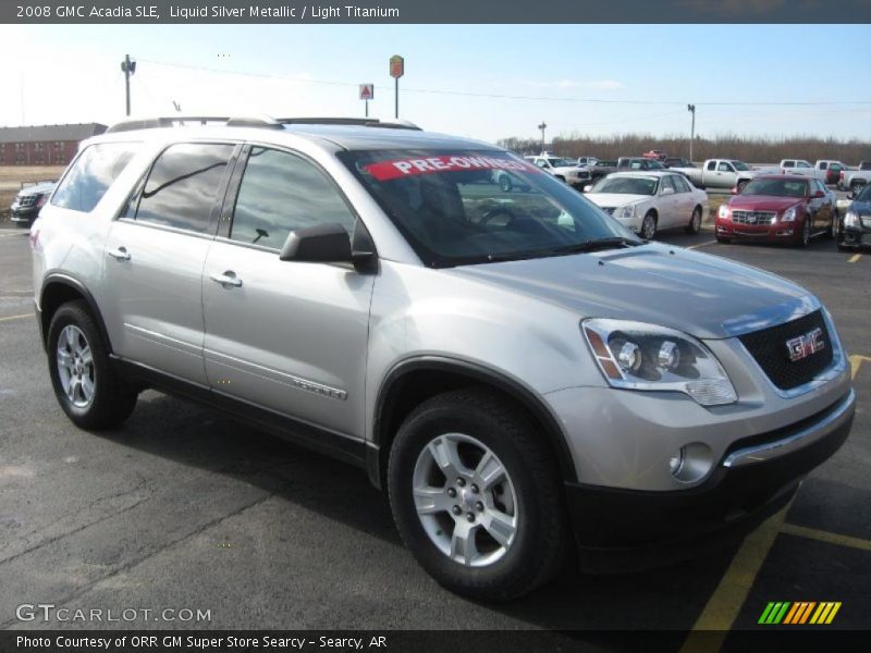 Liquid Silver Metallic / Light Titanium 2008 GMC Acadia SLE