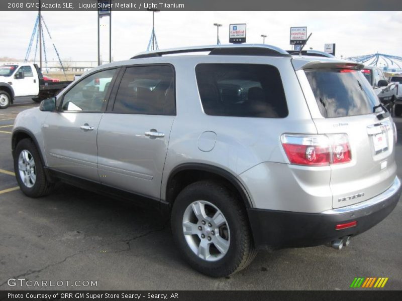 Liquid Silver Metallic / Light Titanium 2008 GMC Acadia SLE