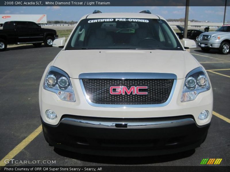 White Diamond Tricoat / Light Titanium 2008 GMC Acadia SLT