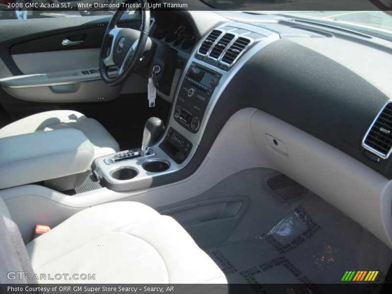 White Diamond Tricoat / Light Titanium 2008 GMC Acadia SLT