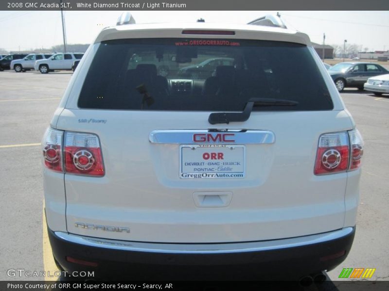 White Diamond Tricoat / Light Titanium 2008 GMC Acadia SLT