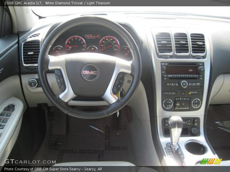 White Diamond Tricoat / Light Titanium 2008 GMC Acadia SLT