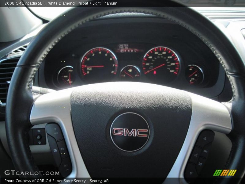 White Diamond Tricoat / Light Titanium 2008 GMC Acadia SLT