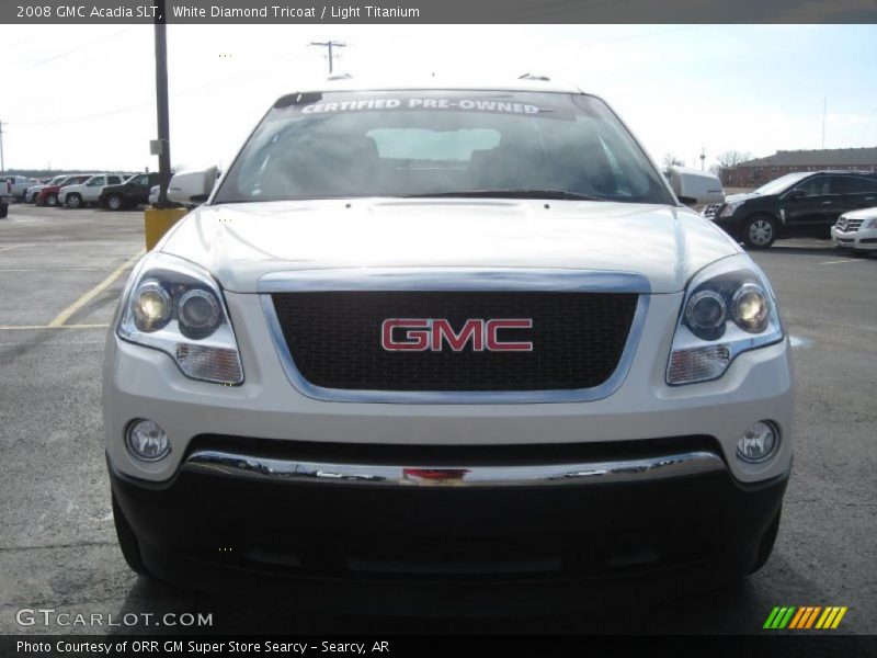 White Diamond Tricoat / Light Titanium 2008 GMC Acadia SLT