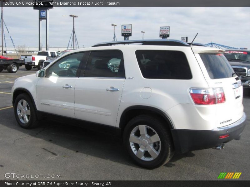 White Diamond Tricoat / Light Titanium 2008 GMC Acadia SLT