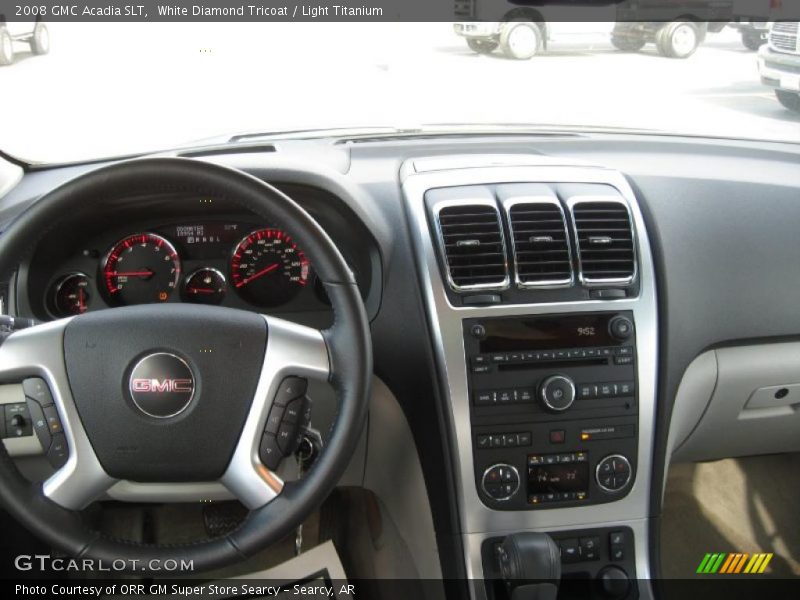 White Diamond Tricoat / Light Titanium 2008 GMC Acadia SLT